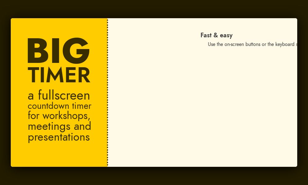 Screenshot of Big Timer