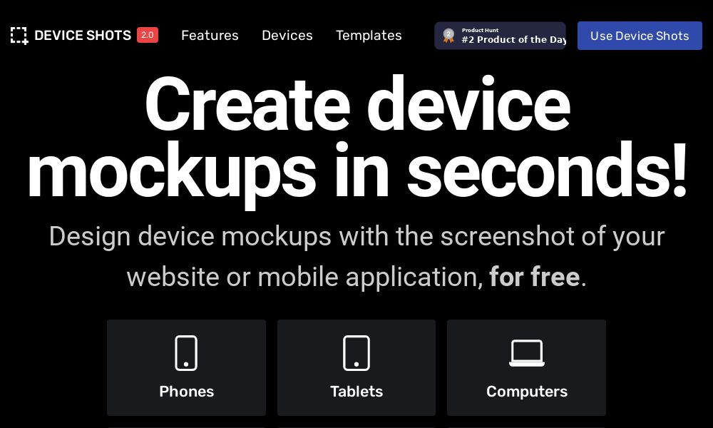 Screenshot of Device Shots