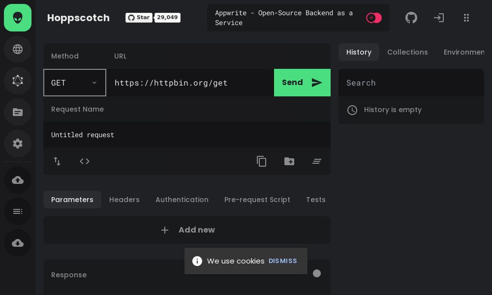 Screenshot of Hoppscotch