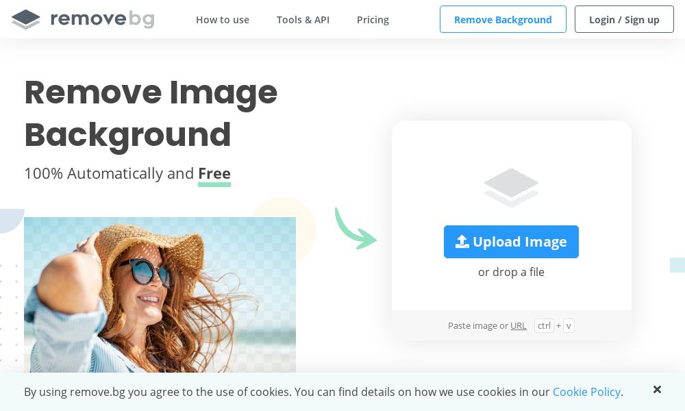 Screenshot of removebg