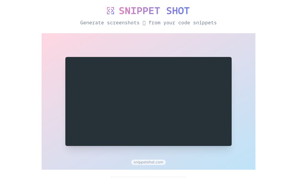 Screenshot of Snippet Shot