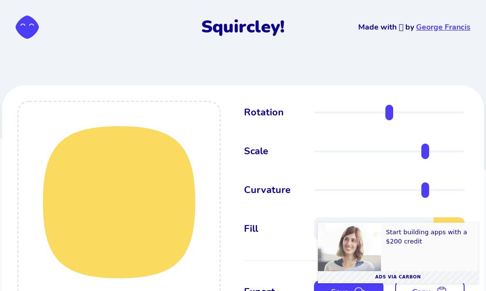 Screenshot of Squircley!