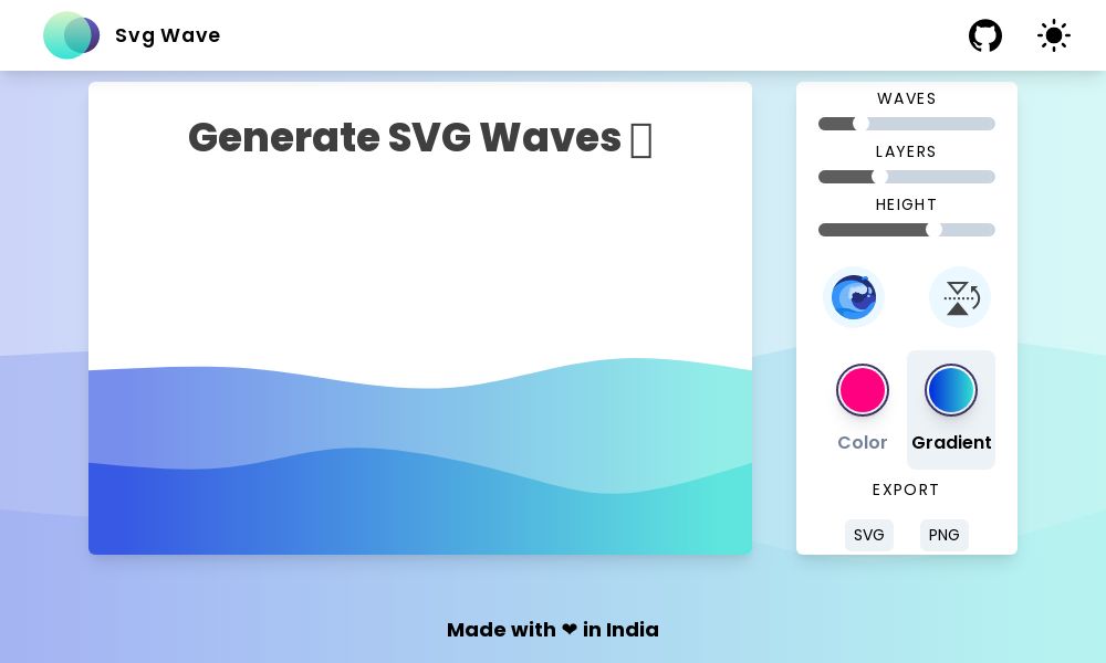 Screenshot of Svg Wave